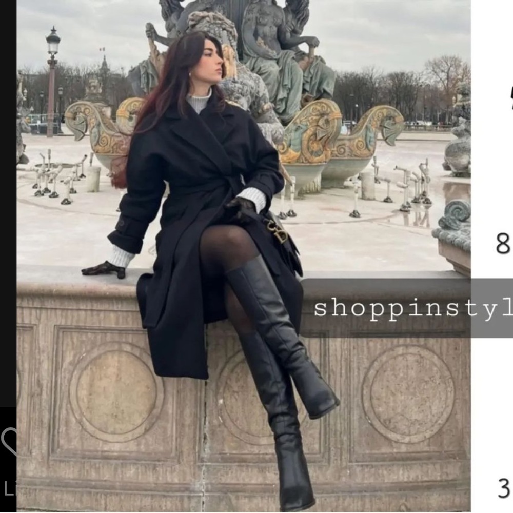 Zara premium wool coat with belt limited edition